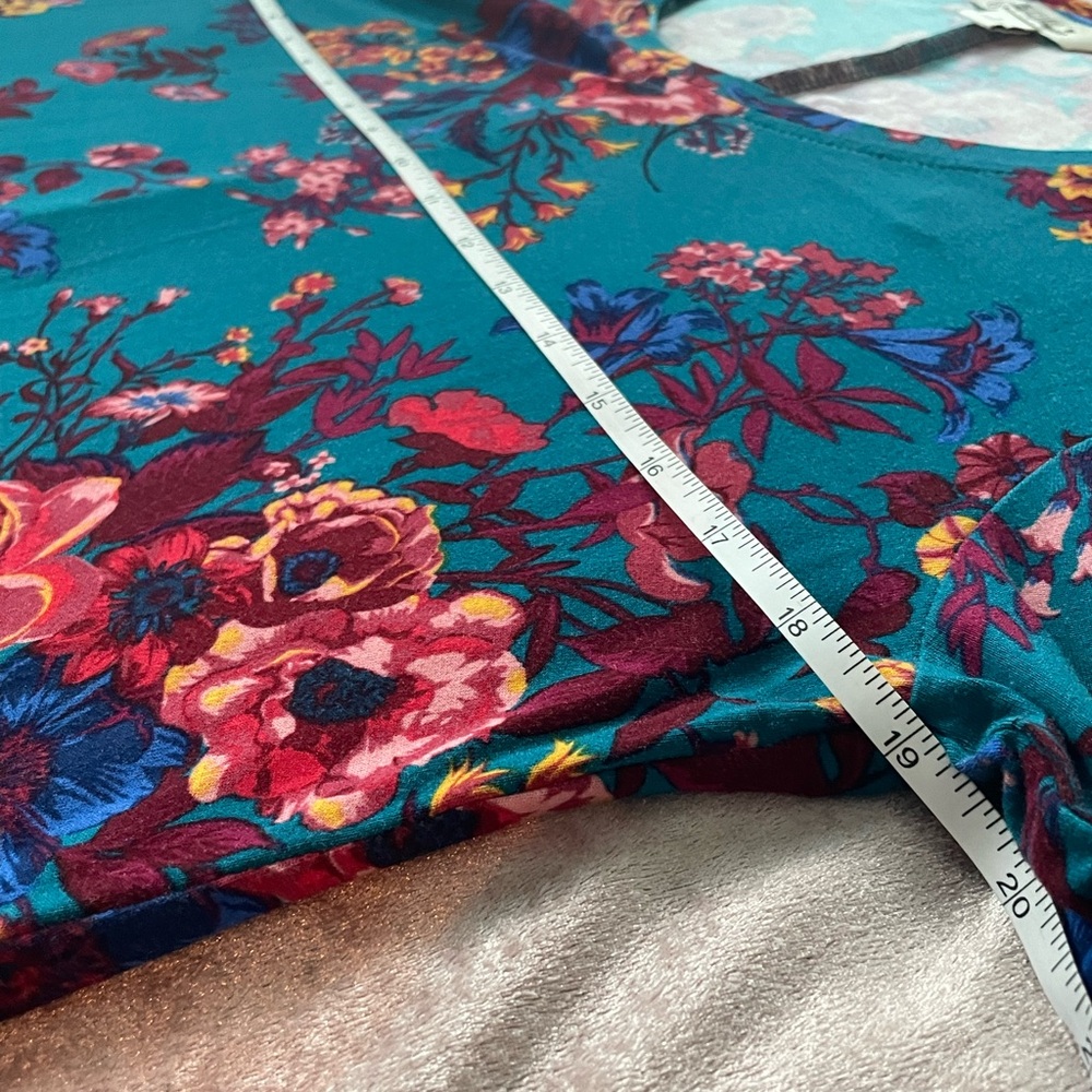 The Pioneer Woman Teal Floral Midi Dress - Picture 8 of 9